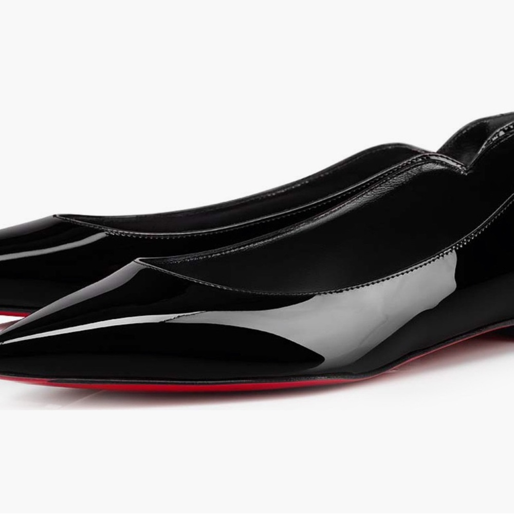 Hot Chickita Pointed Toe Flat ~ Christian Louboutin with protected sole.